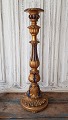 Beautiful old 
French candle 
stick in gilded 
wood 
Height 73 cm.