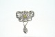 Elegant brooch 
in 
Jugendschetil 
with yellow 
stone silver
Piston 830S
wide 56.43 mm
height 7 ...