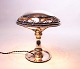 Table lamp of 
hallmarked 
silver and 
beautifully 
decorated 
shade. The lamp 
is in great 
antique ...