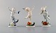 Three Ilmenau 
porcelain 
figurines. 
Dancing boy 
children. 
1970's.
Largest 
measures: 14 x 
7.5 ...