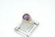 Elegant Gold 
ring with 
purple stones 
in 14 carat 
gold
Stamped MJ 585
Size 53
Checked By ...