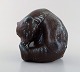 FEJ (Folke and 
Elsa Jernberg), 
Sweden. Bear in 
glazed 
ceramics. 
Beautiful glaze 
in black and 
...