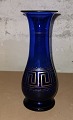 Blue baluster 
shaped hyacinth 
glass with a la 
grecque away in 
gold. Made in 
the second half 
of ...