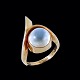 Danish 14k Gold 
Ring with 
Moonstone. 
1960s
Designed and 
crafted in 
Denmark in the 
...