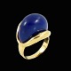 18k Gold Ring 
with Lapis 
Lazuli
Stamped with 
750.
Size 54 mm - 
US 6¾ - UK O - 
JPN 14.
1,8 x ...