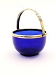 Dark blue sugar 
bowl with brass 
mounting 19th 
century.       
No. 393306