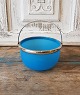 19th century 
sugar bowl in 
light blue 
opaline with 
silver plated 
handle. Height 
7.5 cm. 
Diameter ...