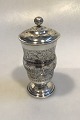 Russian Silver 
Lidded Goblet 
Niello 
Decoration 
Inside gilded 
Measures 16.5 
cm Weight 210 
gr/ 7.4 ...