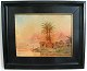 Unknown artist 
(19th century) 
Scene from the 
Nile with the 
pyramids and 
the Sphinx. Oil 
on ...
