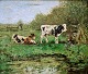 Krullaarts, F. 
(19th century) 
Netherlands: 
Cows in a 
field. Oil on 
canvas. Signed 
F. Krullaarts. 
...