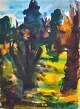 Gislason, Jon 
(1955 -) 
Denmark: Forest 
scene. 
Watercolor on 
paper. Signed 
1992. 38 x 28 
...