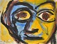 Gislason, Jon 
(1955 -) 
Denmark: Face. 
Watercolor on 
paper. Signed 
1998. 20 x 25 
cm.
Unframed.