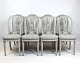 Gray painted 
Gustavian 
furniture set 
consisting of 8 
dining chairs. 
All parts are 
in nice ...