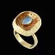 Danish Design. 
14k Gold Ring 
with Moonstone.
Designed and 
crafted in 
Denmark.
Stamped with 
...