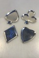 Sterling Silver 
Pin Dishes Set 
of 4(Playing 
Card symbols) 
Measures approx 
6.5 cm x 9 
cm(2½ in x ...