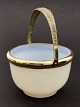 Opaline milk 
colored glass 
with brass 
mounting 19th 
century. No. 
404288