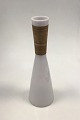 Kastrup 
Glassworks 
Opaline Carafe 
with bamboo 
wrapping 
without Kork. 
Jacob E. Bang 
1957. ...
