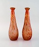 Legras, France. 
Two vases in 
mouth-blown art 
glass with gold 
decoration. Ca. 
1930.
Measures: 26 
...