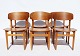 Set of six 
dining chairs, 
model 122, in 
teak designed 
by Børge 
Mogensen from 
the 1960s. The 
...