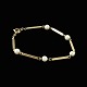 Danish 14k Gold 
Bracelet with 
Pearls. 1960s
Stamped with 
585.
L. 19,8 cm. / 
7,80 inches.
Dia. ...