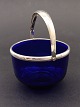 Blue sugar bowl 
with 
silver-plated 
mounting 19th 
century.  Nr. 
422367