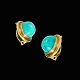 Hans Vang 
Eskildsen - 
Copenhagen. 14k 
Gold Ear Clips 
with Turquoise.
Designed and 
crafted by ...