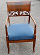 Danish mahogany 
armchair, 20th 
century. With 
openwork back. 
Blue 
upholstery. H 
.: 95 cm. W .: 
58 ...