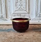 1800s sugar 
bowl in ruby 
red glass with 
brass mounting
Height 8 cm. 
Diameter 12 cm.