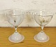 Pair of art 
glasses from 
Holmegaard 
glass Work 
Copenhagen, 
Denmark, with 
wide basin from 
the ...