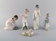Lladro, Spain. 
Five porcelain 
figurines of 
children. 1970 
/ 80s.
Largest 
measures: 22.5 
x 8 ...