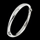 Hans Hansen. 
Hindged 
Sterling Silver 
Bangle #218 - 
Bent 
Gabrielsen.
Two links with 
flexible ...