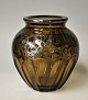 Art Deco Vase, 
light brown 
glass with 
silver 
decorations, 
approx. 1930, 
Moser, 
Carlsbad. With 
...