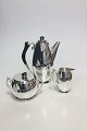 Hans Hansen 
Sterling Silver 
Coffee set with 
Coffee pot, 
creamer and 
sugar from 1935 
by Karl ...