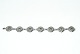 Silver Bracelet 
with green 
stones in 
Silver
Stamped CAC 
830 S
Length 18 cm
Nice and well 
...