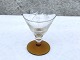 Kastrup 
Glasværk, Lis, 
Snapse glass on 
amber color 
base, 6.8cm 
high, 5.3cm in 
diameter * 
Perfect ...
