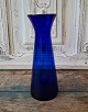 Hyacinth glass 
of blue 
optically 
twisted glass
Made in 
Denmark ca year 
1900-1920
Height 22 cm.