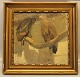 Painting Oil on 
board: Eagles 
45 x 47 cm with 
frame Wilhelm 
Th. Fischer
Vilhelm Th. 
Fischer ...