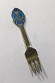 Anton Michelsen 
Christmas 
Pastry Fork 
1984 Gilded 
Sterling Silver 
with Enamel
Queen 
Margrethe ...