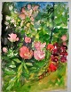 Degett, Karen 
(1954 - 2011) 
Denmark: 
Flowers. 
Watercolor. 
Unsigned. 38 x 
28 ...
