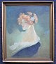 Braun, Wilhelm 
Hans (1873 - 
1938) Austria: 
Portrait of a 
young woman. 
Oil on canvas. 
Signed. 69 ...