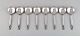 Eight Georg 
Jensen Acorn 
boullion spoons 
in sterling 
silver.
Length: 16 cm.
Stamped.
In ...