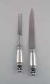 Large Georg 
Jensen Acorn 
carving set in 
sterling silver 
and stainless 
steel.
Knife length: 
35 ...