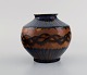 Kähler, 
Denmark. Glazed 
stoneware vase 
in modern 
design. 1930s / 
40s.
Measures: 11.5 
x 10.5 ...