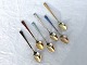 Gold-plated 
sterling 
silver, 
Espresso 
spoons, 9.5cm 
long, With 
colored enamel, 
Stamped Ela ...