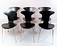 This set of six 
Munkegaard 
dining chairs, 
designed by the 
renowned Danish 
architect and 
designer ...