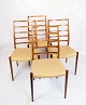 The set 
consists of 
four dining 
room chairs, 
model 82, 
designed by the 
renowned 
furniture ...