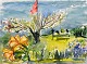 Degett, Karen 
(1954 - 2011) 
Denmark: From 
the garden in 
Ystad by the 
Baltic Sea. 
Watercolor. ...