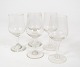 Set of five 
wine glass, in 
great antique 
condition. 
11 x 3.5 cm.