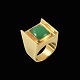Flemming 
Knudsen. 14k 
Gold Ring with 
Chrysoprase - 
1960s
Designed and 
crafted by 
Flemming ...