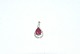 Elegant pendant 
With red stone 
9 carat gold
Height 23.69 
mm
Width 12.76 mm
Nice and well 
...